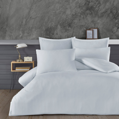 83 Tel Çi̇ft Ki̇şi̇li̇k Nevresi̇m (Çizgili Saten 200X230 )